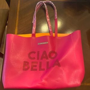 Vince Camuto Tote Bag pink and orange